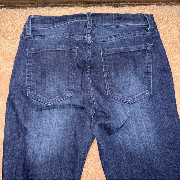 Cosmic Blue Love Women’s Dark Blue Flare Jeans Size 29 Stretch - Picture 4 of 8